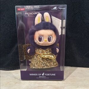 Authentic  Pronounce Wings of Fortune Plush Toy - Purple and Gold